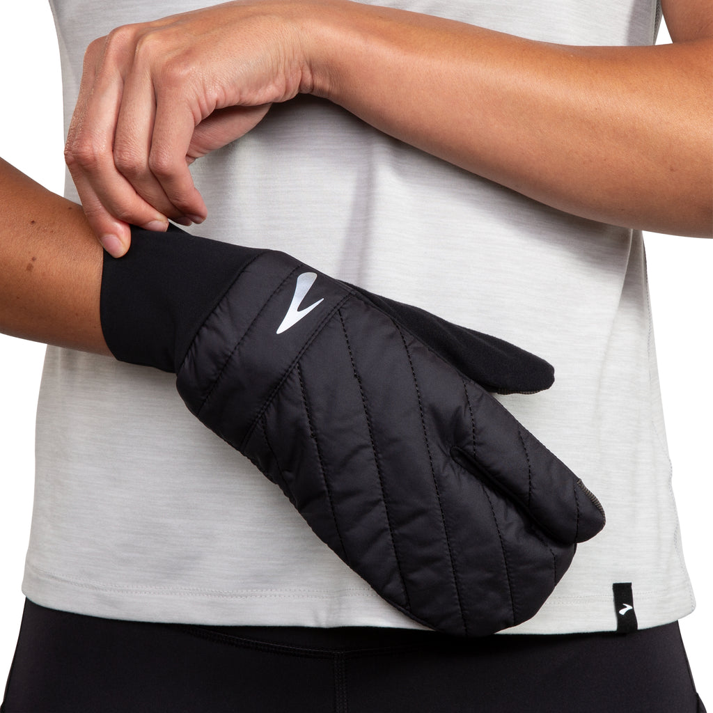 Brooks Sheild Lobster Gloves. Black.