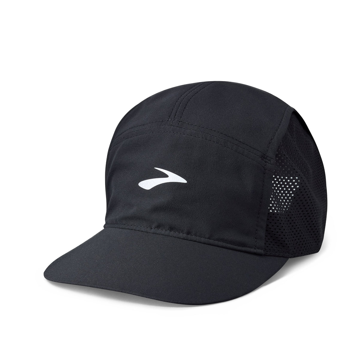 Brooks Propel Mesh Hat 2.0 in Black, front-side view