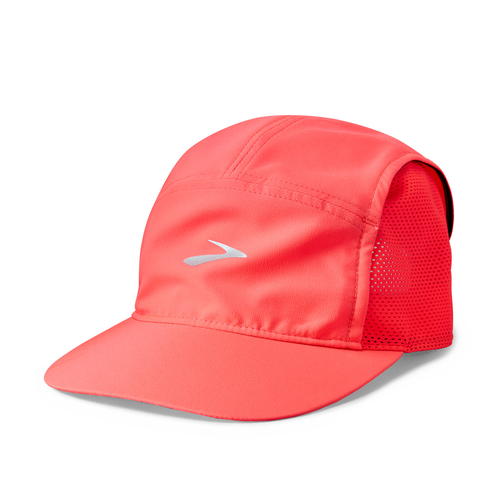 Brooks Propel Mesh Hat. Orange. Front view.