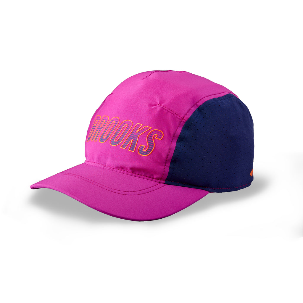 Brooks Journey Hat. Magenta/Navy.