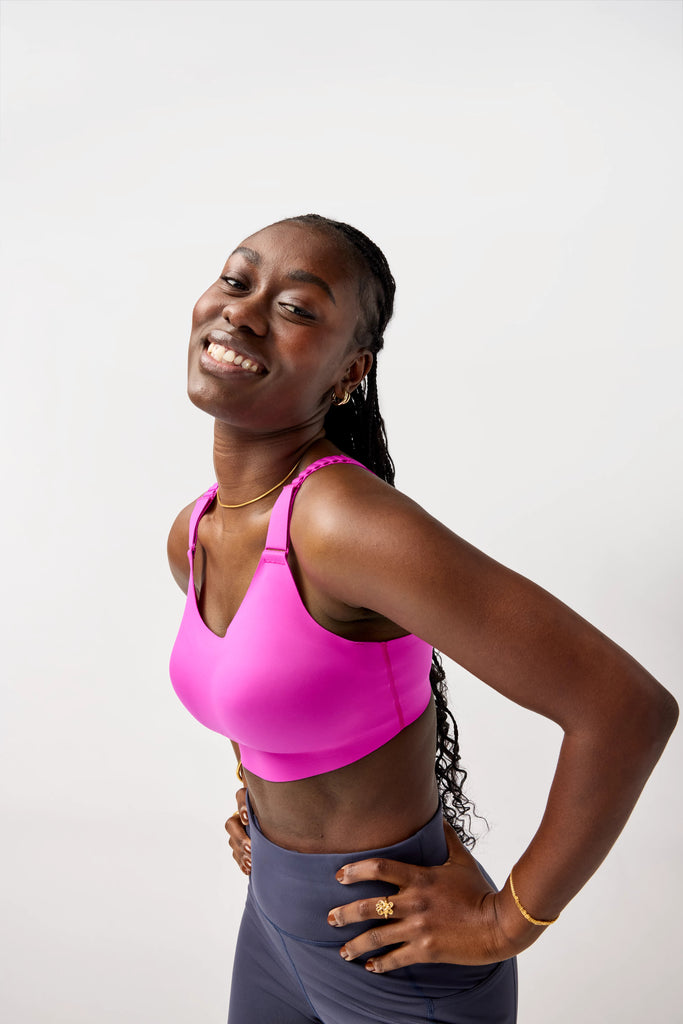 Women's Brooks Scoopback 2.0 Sports Bra. Magenta.