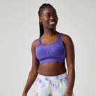 Women's Brooks Convertible 2.0 Bra. Purple.