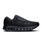Men's On Cloudsurfer 2. Black upper. Black midsole. Lateral view.