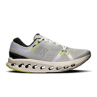 Men's On Cloudsurfer 2. Light Grey upper. White midsole. Lateral view.