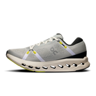 Men's On Cloudsurfer 2. Light Grey upper. White midsole. Medial view.