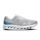 Men's On Cloudsurfer 2. Light Grey upper. White midsole. Lateral view.