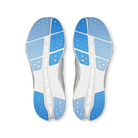 Men's On Cloudsurfer 2. Light Grey upper. White midsole. Bottom view.