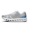 Men's On Cloudsurfer 2. Light Grey upper. White midsole. Medial view.