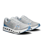 Men's On Cloudsurfer 2. Light Grey upper. White midsole. Lateral view.