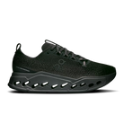 Men's On Cloudsurfer Max. Black upper. Black midsole. Lateral view.