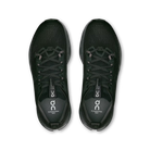 Men's On Cloudsurfer Max. Black upper. Black midsole. Top view.