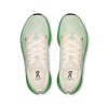 Men's On Running Cloudsurfer Max. White/Green upper. Green midsole. Top view.