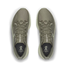 Men's On Running Cloudsurfer Max. Tan upper. Off White midsole. Top view.