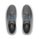 Men's On Running. Cloudmonster 3. Grey upper. Off White midsole. Bottom view.