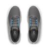 Men's On Running. Cloudmonster 3. Grey upper. Off White midsole. Bottom view.