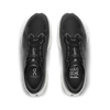 Men's On Running. Cloudmonster 3 Hyper. Black upper. White midsole. Top view.