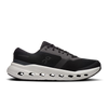 Men's On Running Cloudrunner 3. Black upper. White midsole. Lateral view.