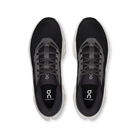 Men's On Running Cloudrunner 3. Black upper. White midsole. Top view.