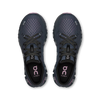 Women's On Running. Cloud X4. Dark Navy upper. Dark Navy midsole. Top view.