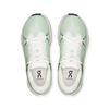 Women's On Cloudsurfer 2. Light Green upper. White midsole. Top view.
