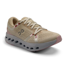 Women's On Cloudsurfer 2. Beige upper. White midsole. Lateral view.