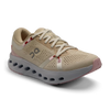 Women's On Cloudsurfer 2. Beige upper. White midsole. Lateral view.