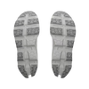 Women's On Running. Cloudmonster 3. White upper. White midsole. Bottom view.