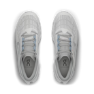 Women's On Running. Cloudmonster 3. White upper. White midsole. Top view.