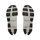 Women's On Running. Cloudmonster 3. Navy upper. Off White midsole. Bottom view.