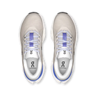 Women's On Running Cloudrunner 3. Light Grey upper. White midsole. Top view.