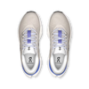 Women's On Running Cloudrunner 3. Light Grey upper. White midsole. Top view.