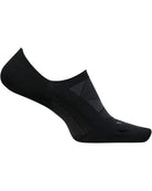 Alternate view of Feetures Elite Ultra Light Cushion Invisible socks in Black.