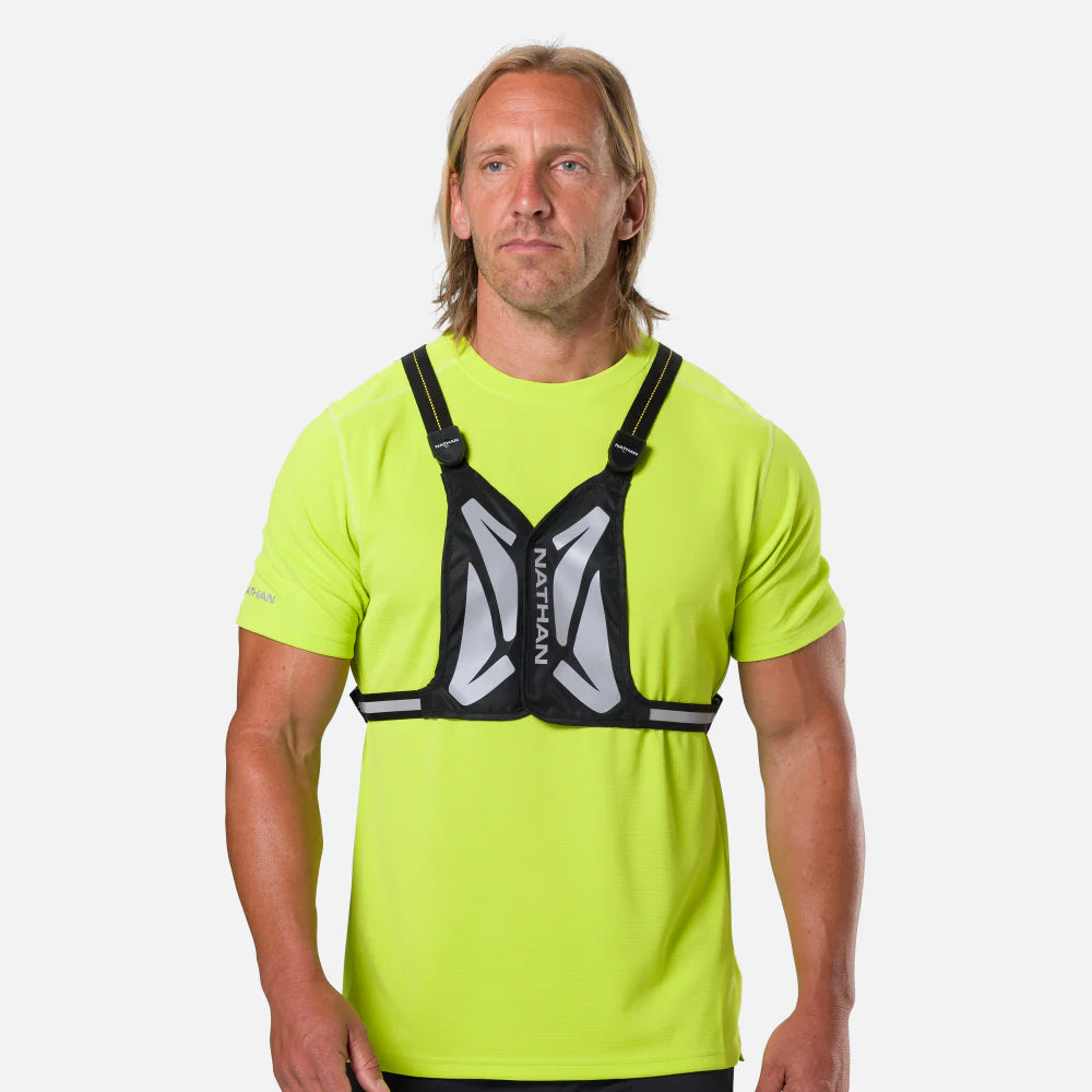 Nathan Laser Light Web Vest. Black.