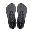 Men's Altra Lone Peak 9 Waterproof MID. Black/Gray upper. Gray midsole. Top view.