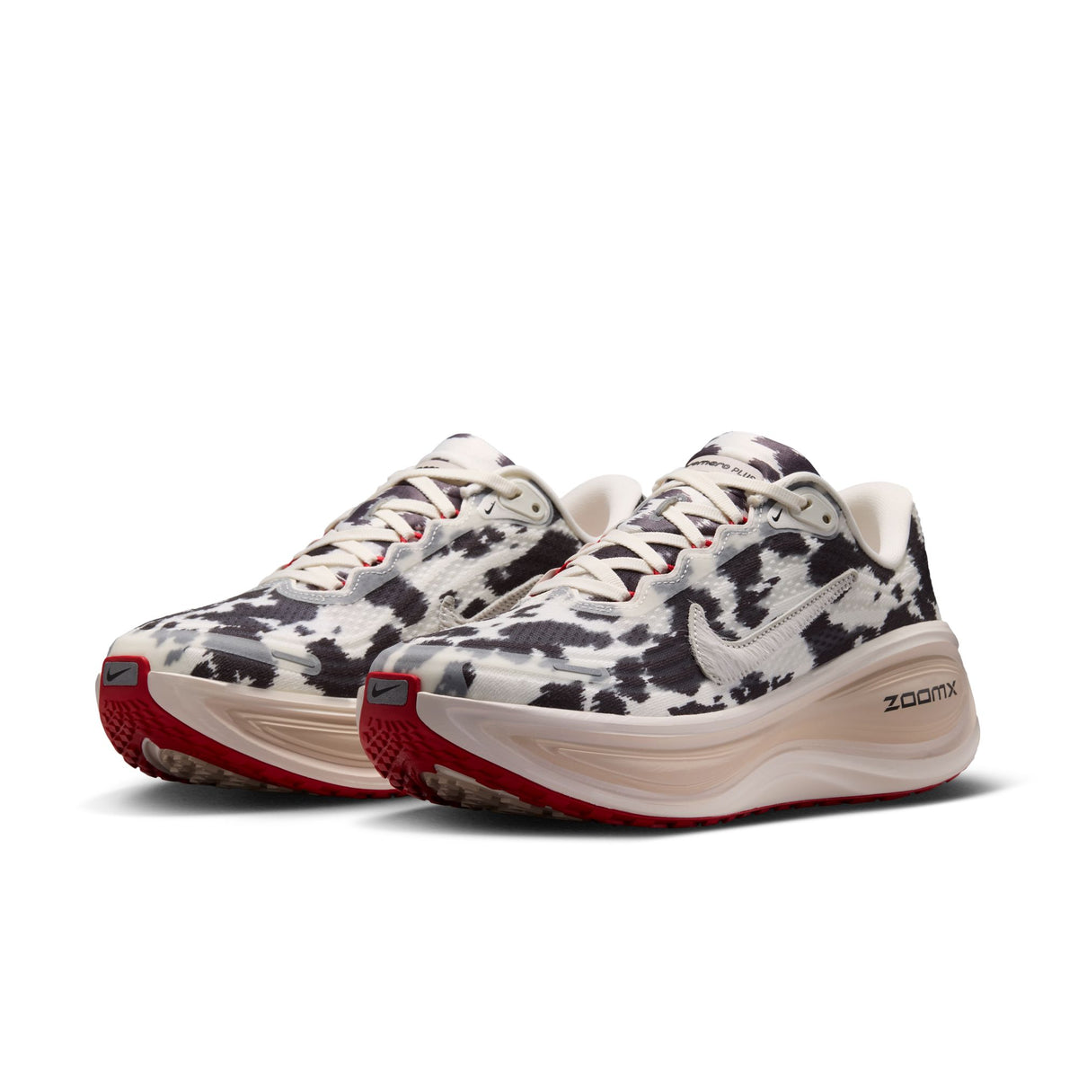 Nike Vomero Plus women's running shoe in Sail/Black/University Red