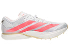 Adidas Adizero Avanti XC unisex shoes in Ftwr White/Solar Turbo/Gold Met — opposite side profile.