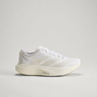 Adidas Adizero Evo SL Exo women's running shoe in Cloud White/Zero Metalic/Core White — side profile