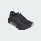 Adidas Hyperboost Edge men's shoes in Charcoal/Night Grey/Alumina — front three-quarter view.