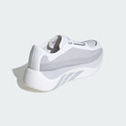 Adidas Hyperboost Edge women's running shoe in Cloud White/Light Solid Grey/Silver Metallic - rear three-quarter view