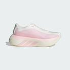 Adidas Hyperboost Edge women's running shoe in Off White/Clear Pink - side profile