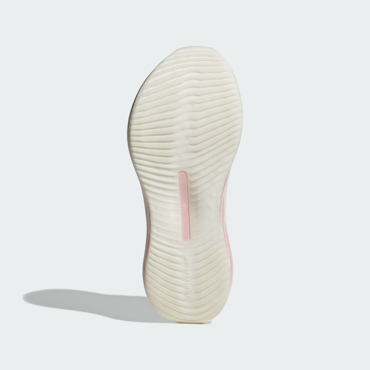 Adidas Hyperboost Edge women's running shoe in Off White/Clear Pink - outsole view