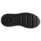 Brooks Addiction Walker 2 women's walking shoe in Black/Black, outsole view