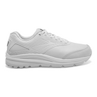 Women's Brooks Addiction Walker 2. White upper. White midsole. Lateral view.