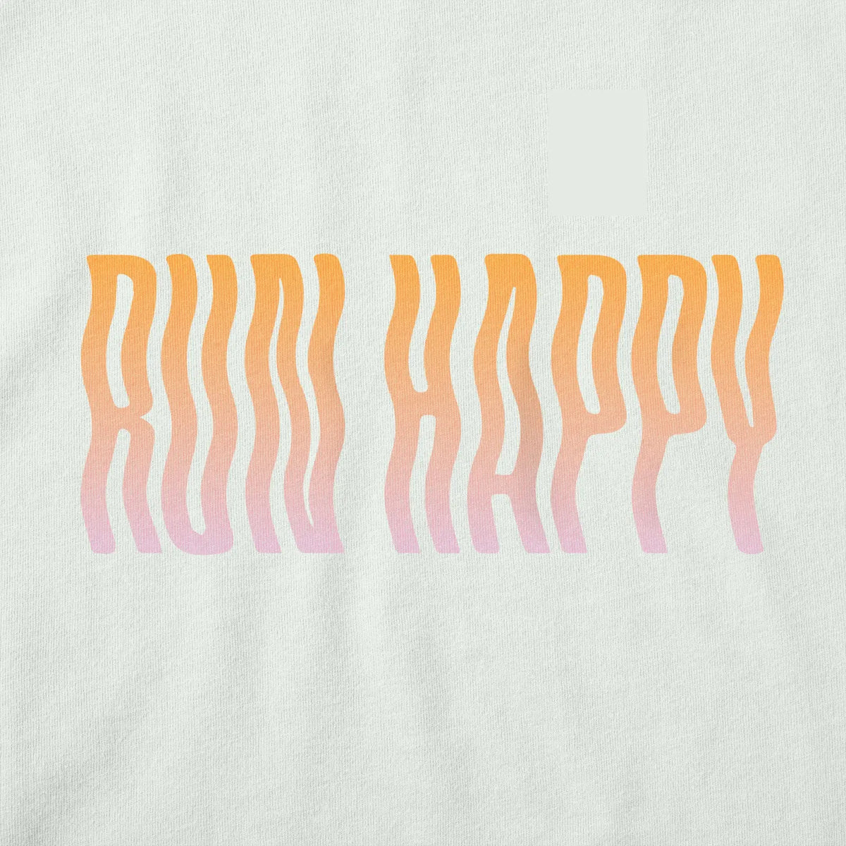 Brooks Distance Short Sleeve 2.0 for women in Heather Cool Mint/Run Happy, graphic detail