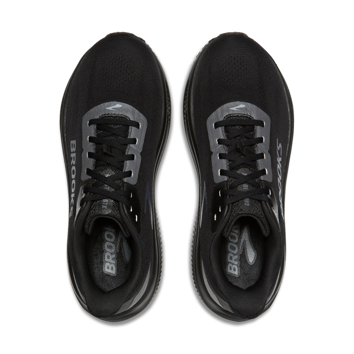 Brooks Ghost 18 GTX men's Black/Black/Ebony top view