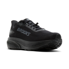 Brooks Ghost 18 GTX women's waterproof running shoe in Black/Black/Ebony product view