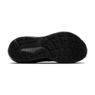 Brooks Ghost 18 GTX women's waterproof running shoe in Black/Black/Ebony outsole view