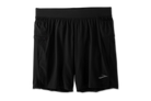 Men's Brooks Sherpa 7" 2-in-1 Shorts. Black. Front view.
