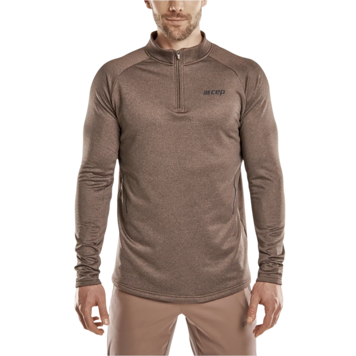 CEP Men's Cold Weather Quarter Zip Brown