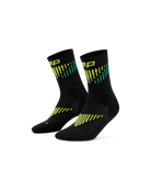 CEP Core Run Merino Mid Cut Compression Socks in Black/Lime, product pair